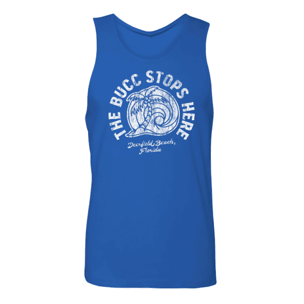 Blue 'The Bucc Stops Here' Tank Top